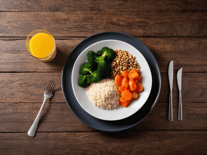 Balanced diabetes-friendly meal with controlled portions and blood sugar friendly foods